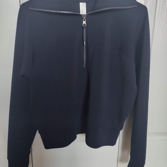 NWOT: SPANX AirEssentials Half Zip Pullover Sweatshirt. Sz XS - Picture 6 of 13